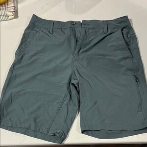 Gerry Weber Men's Dark Gray Flat Front Shorts